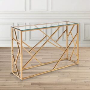 Slant- Line Console Table