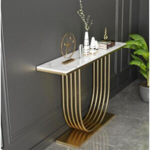 Laser U Shaped Console Table