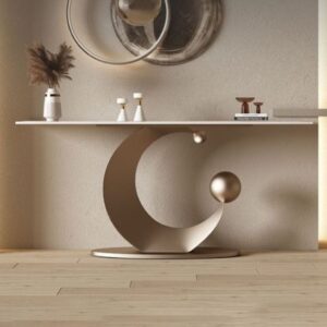 Crescent Sheet Console Table