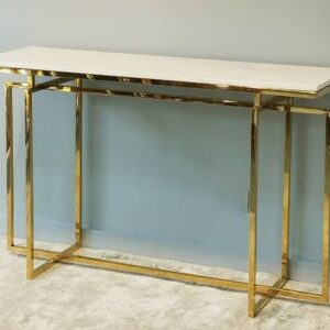 Elegant Gold Console Table